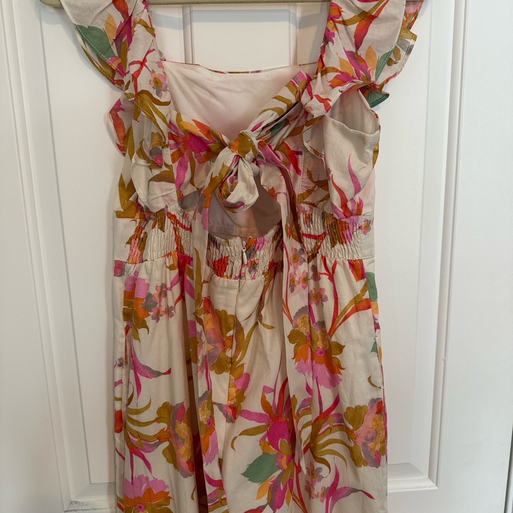 Floral Ruffle Jumpsuit - Multicolor - Picture 3 of 6